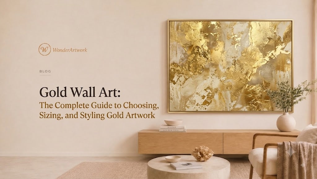 Gold Wall Art: The Complete Guide to Choosing, Sizing, and Styling Gold Artwork