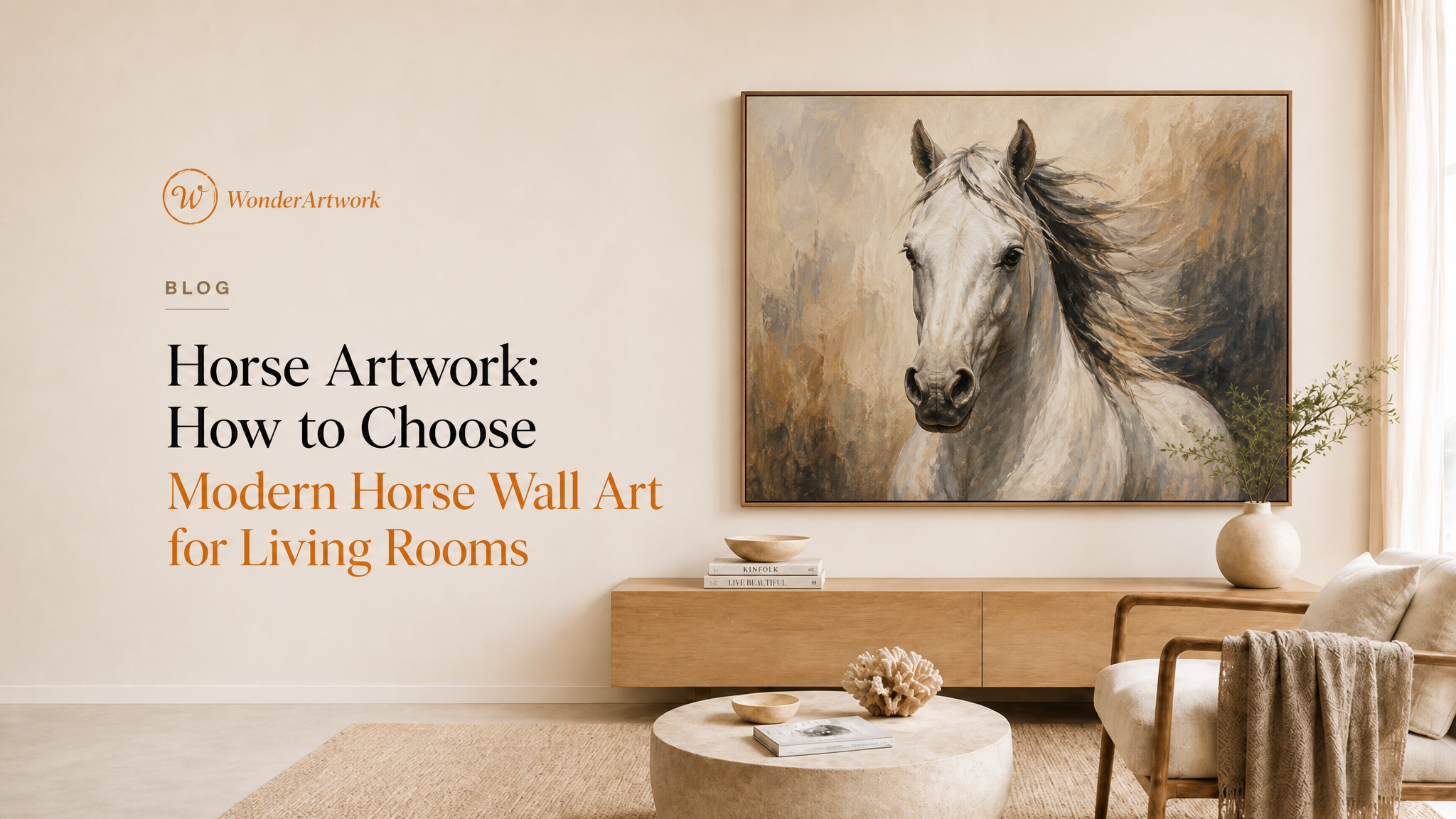 Horse Artwork: How to Choose Modern Horse Wall Art for Living Rooms
