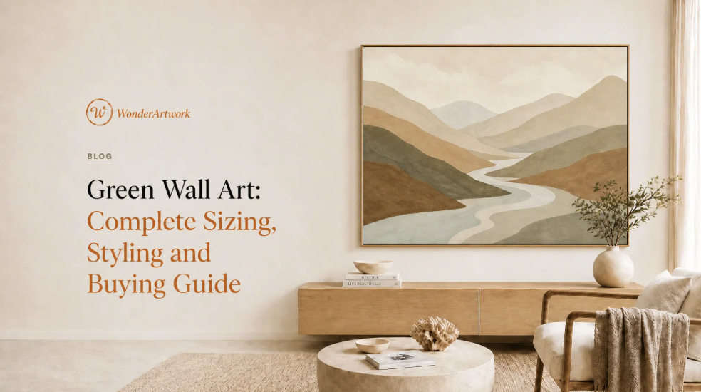 Green Wall Art: Complete Sizing, Styling and Buying Guide