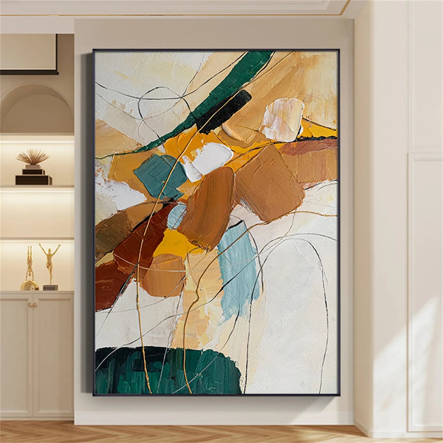 Colorful Abstract Textured Painting Canvas #AT020