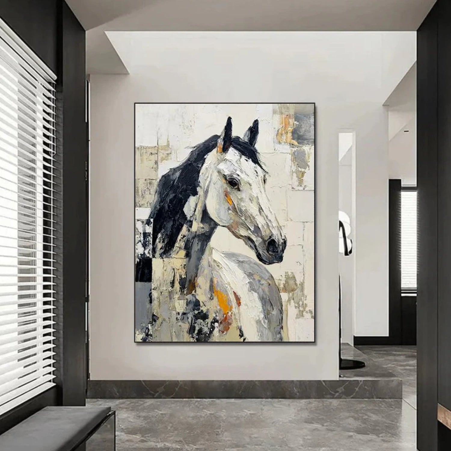 Abstract Animal Horse Wall Art #AC079