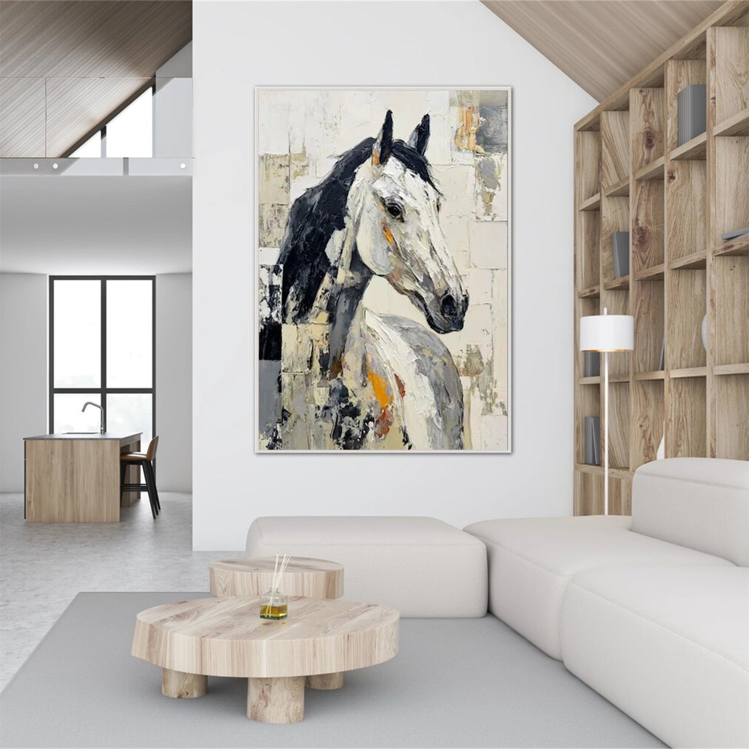 Abstract Animal Horse Wall Art #AC079