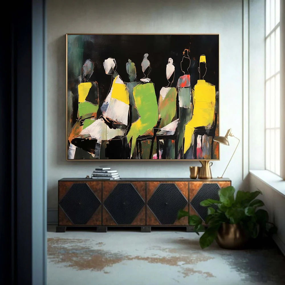 Abstract People Canvas Art #AE002