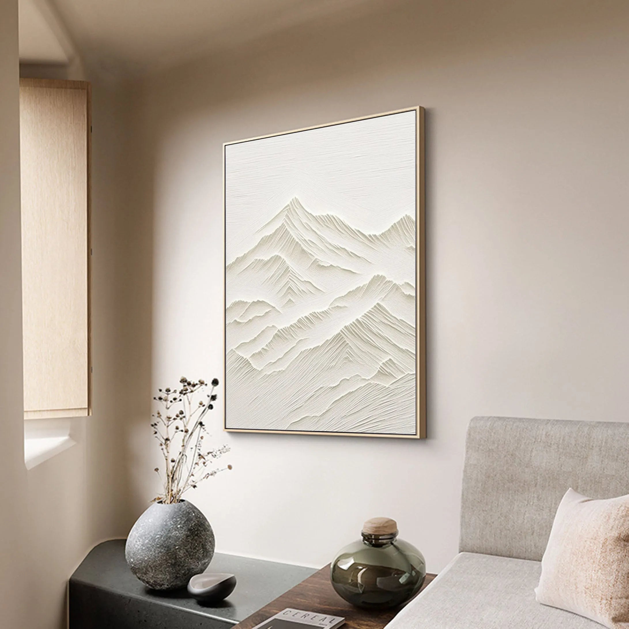 Mountain Textured Canvas Art #MO006