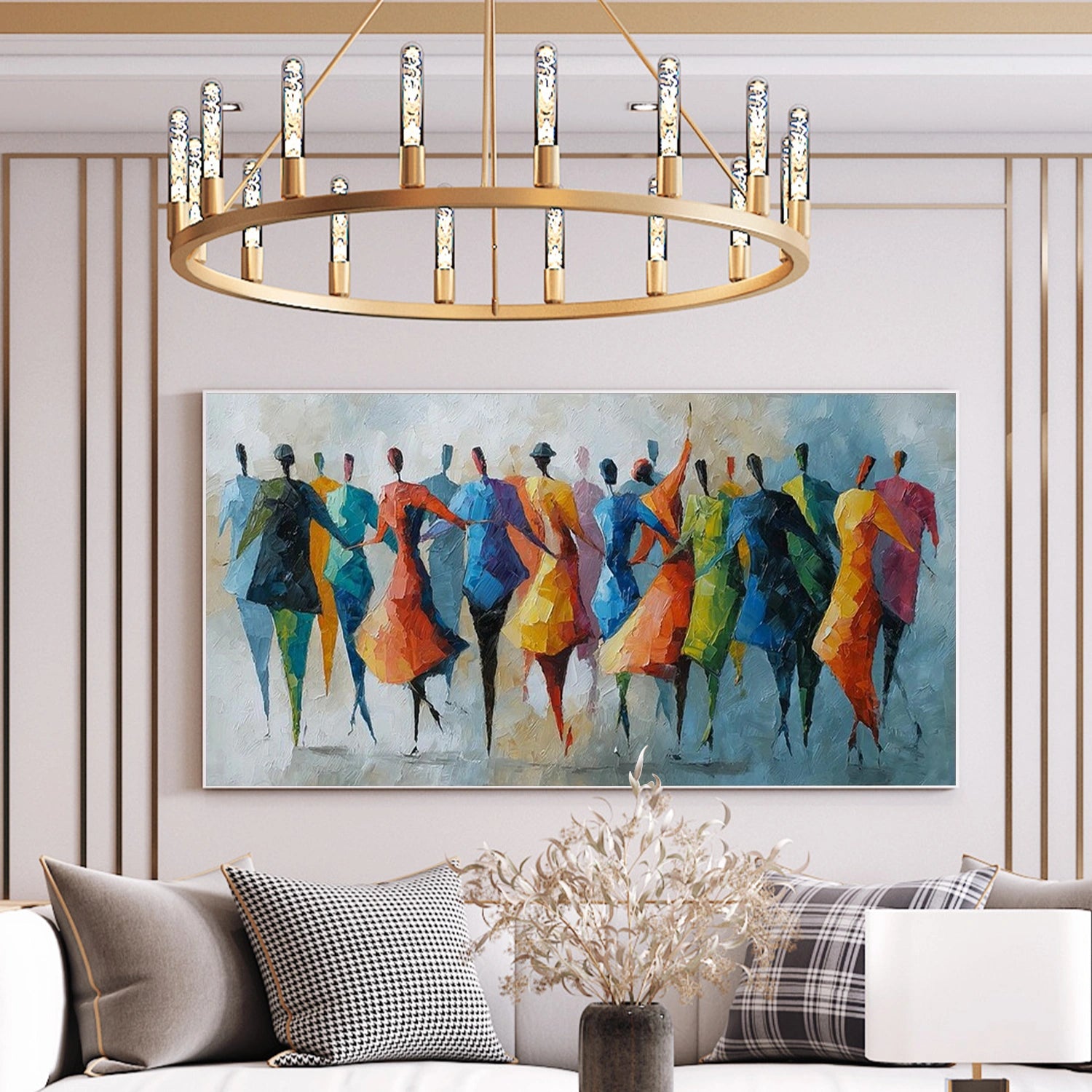 Abstract People Canvas Art #AE062