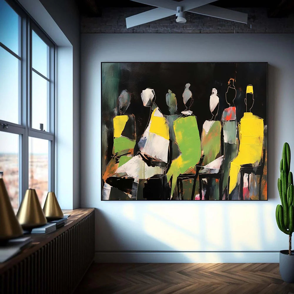 Abstract People Canvas Art #AE002