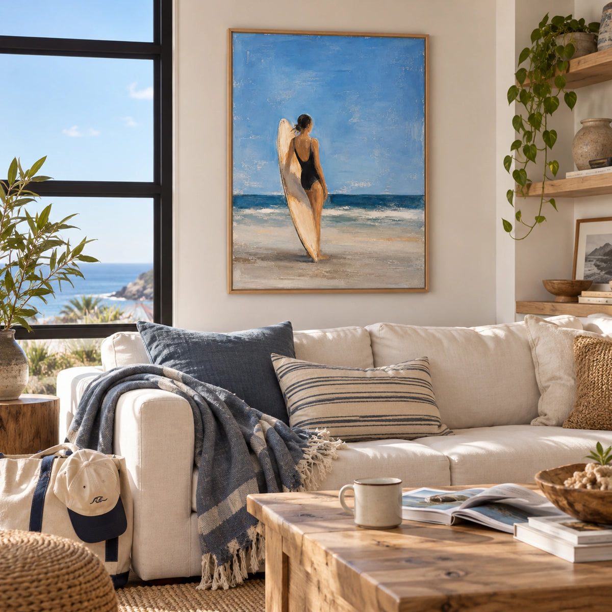 Abstract Portrait Canvas Art #AE188