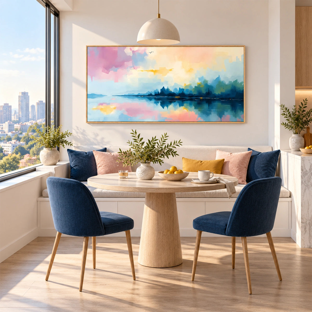 Ocean And Sky Abstract Wall Art #OS240