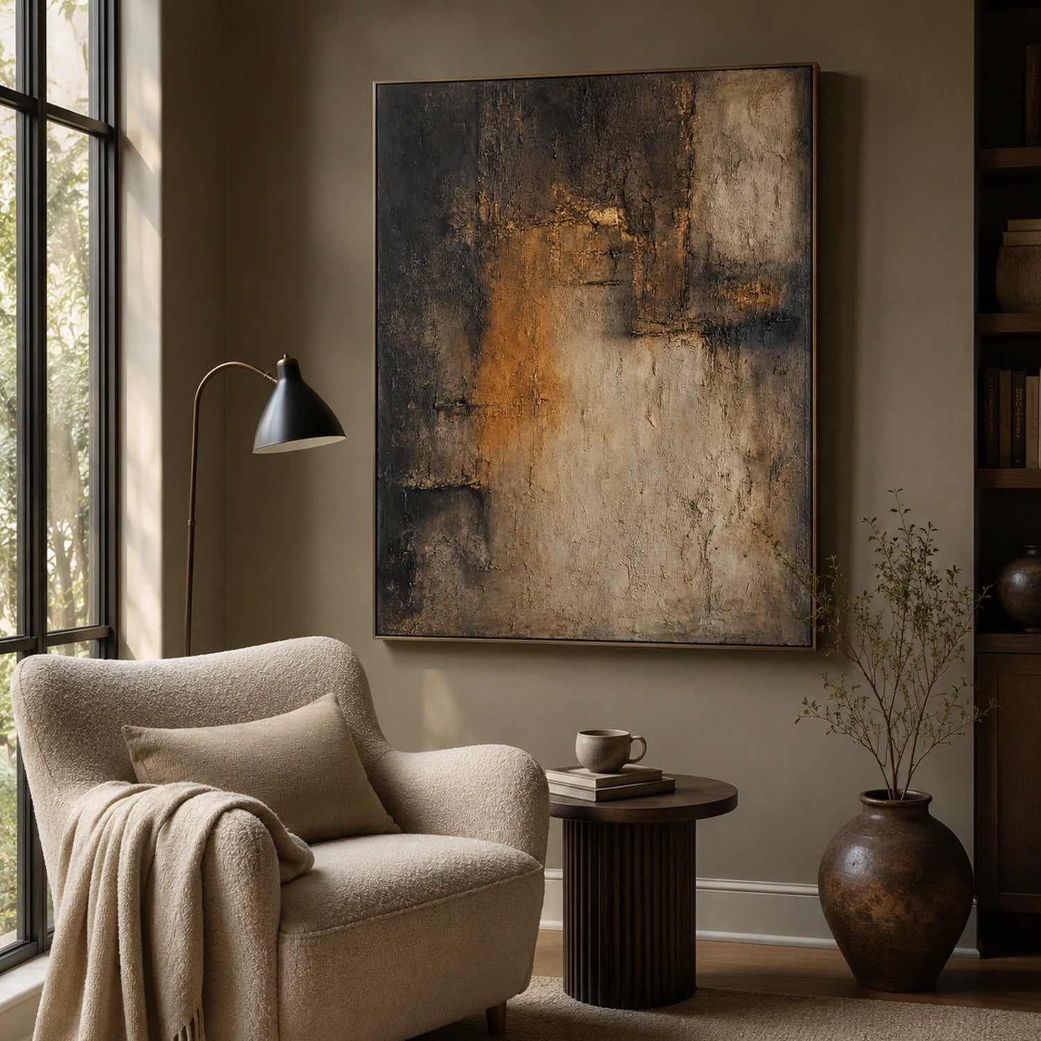Wabi Sabi Textured Canvas Art #WS136