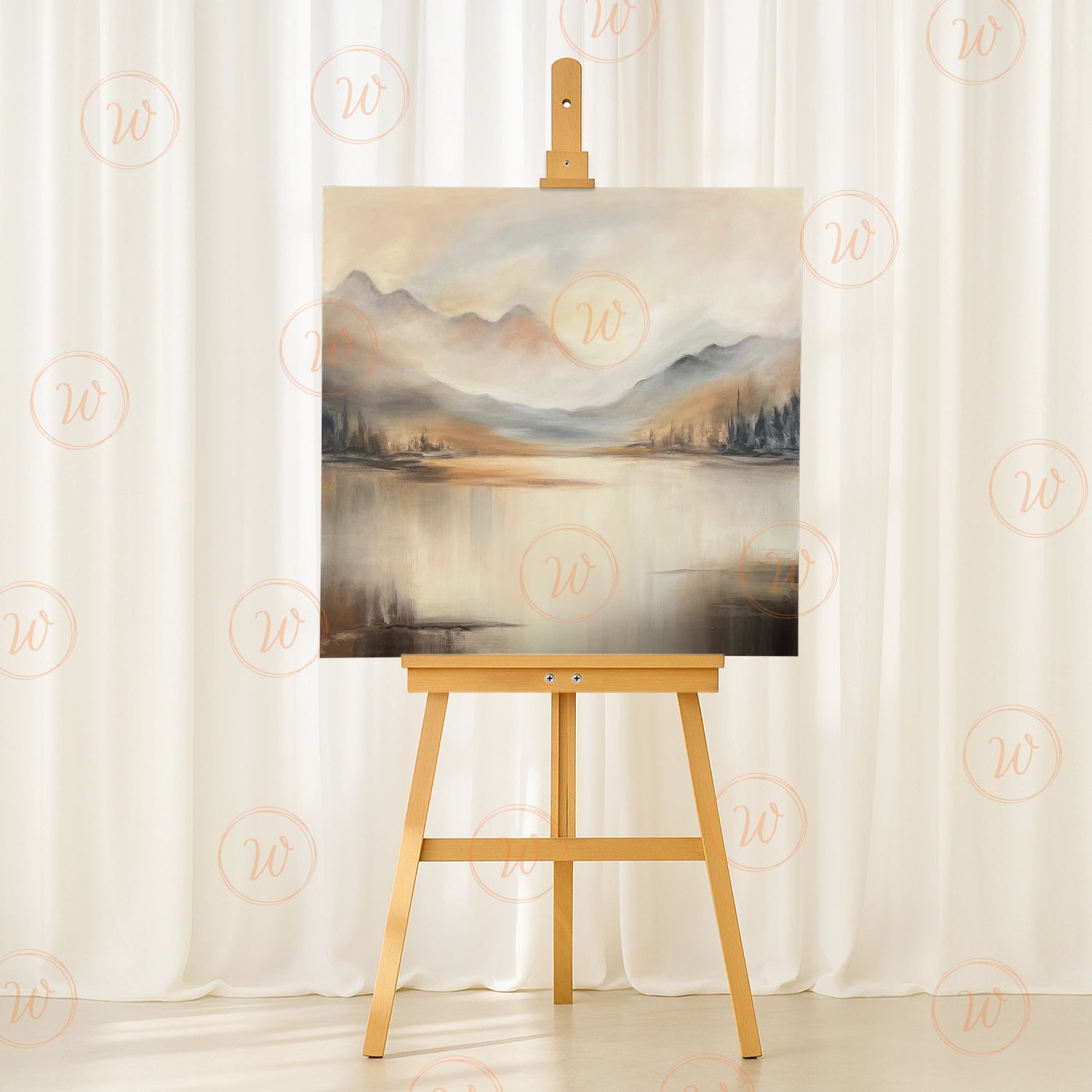 Abstract Mountain Canvas Art #MO020
