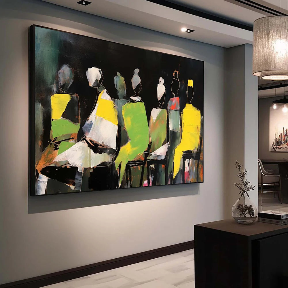 Abstract People Canvas Art #AE002