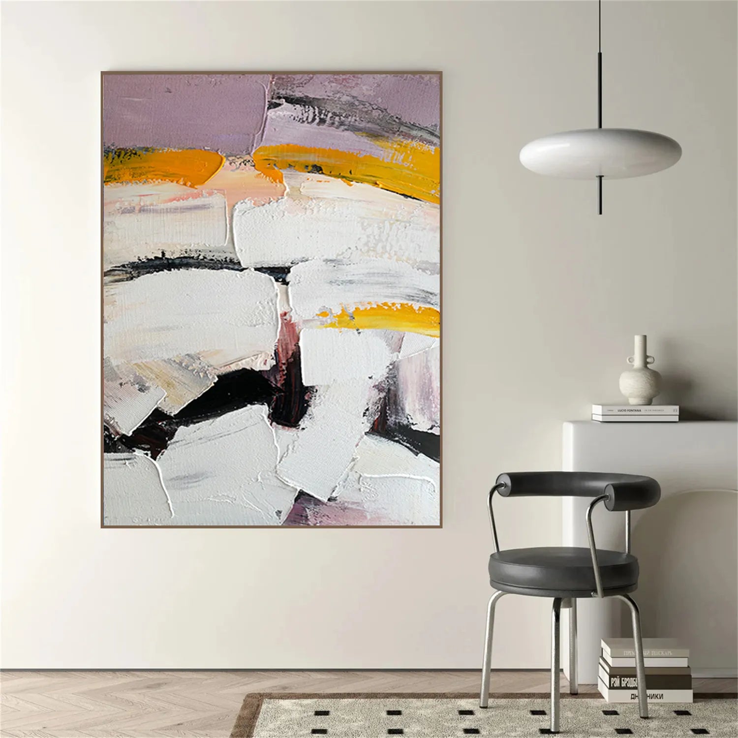 Colorful Abstract Textured Painting Canvas #AT023