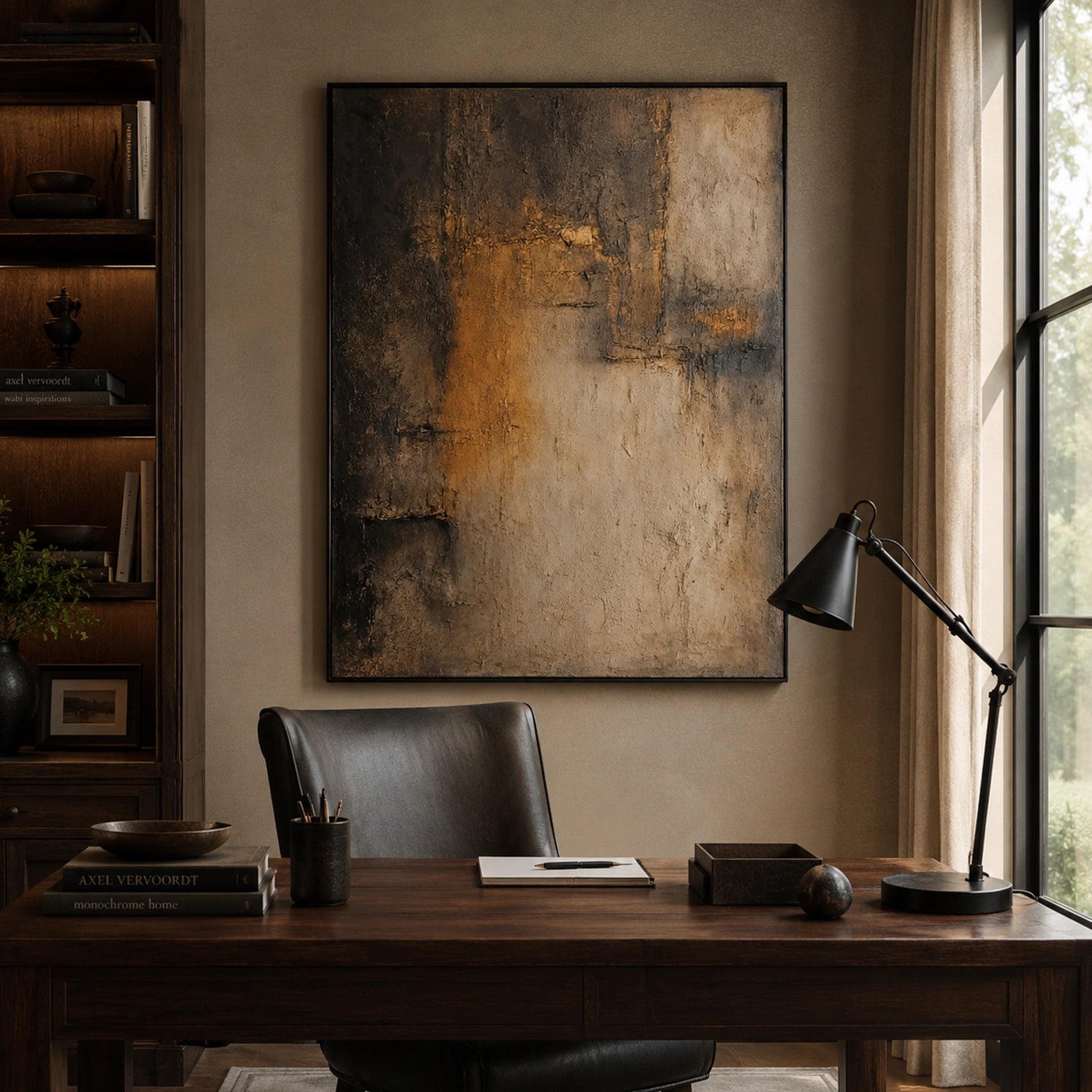 Wabi Sabi Textured Canvas Art #WS136
