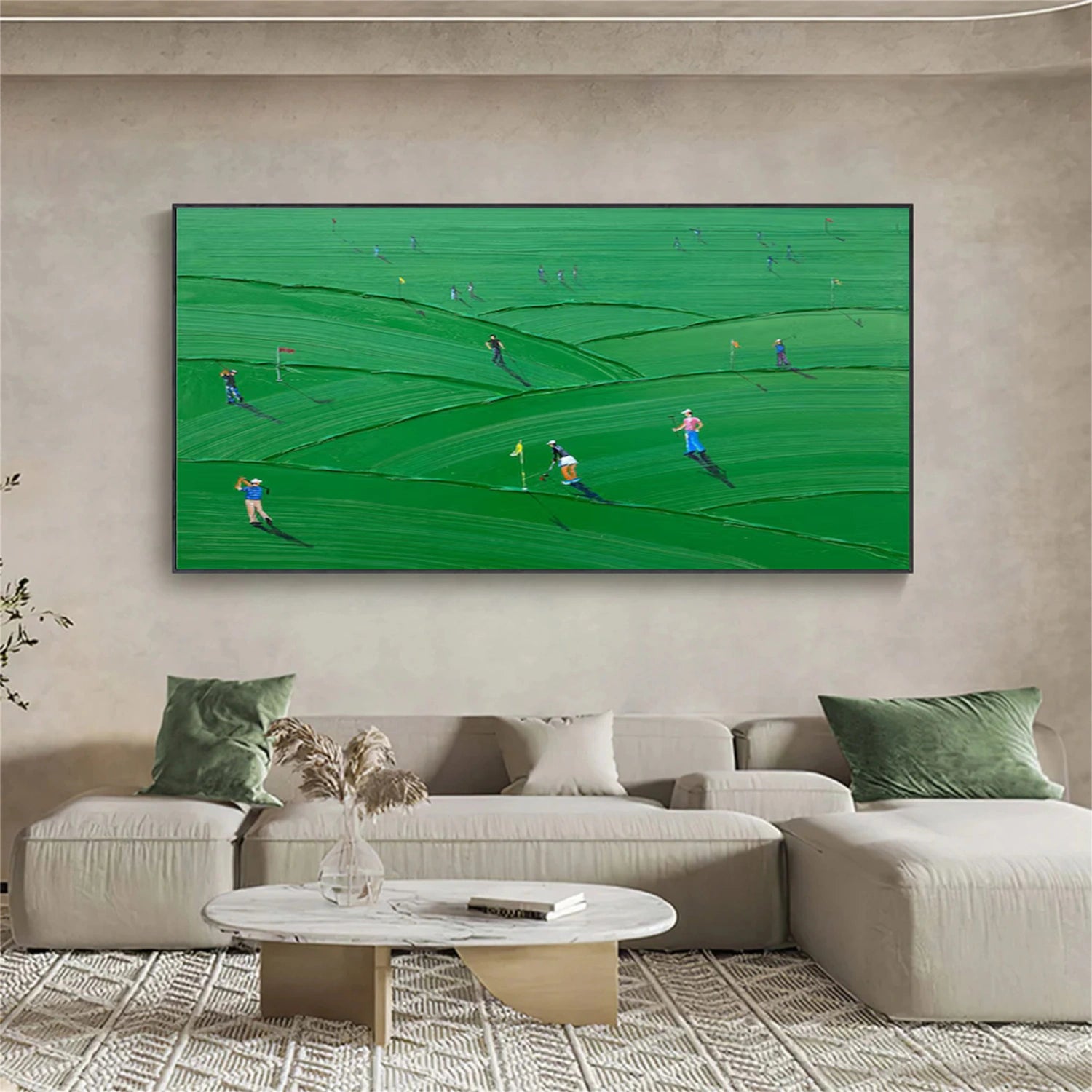 Golf Sport Textured Wall Art #MS092