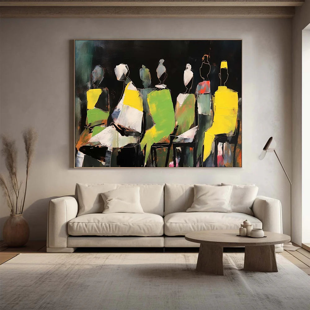 Abstract People Canvas Art #AE002