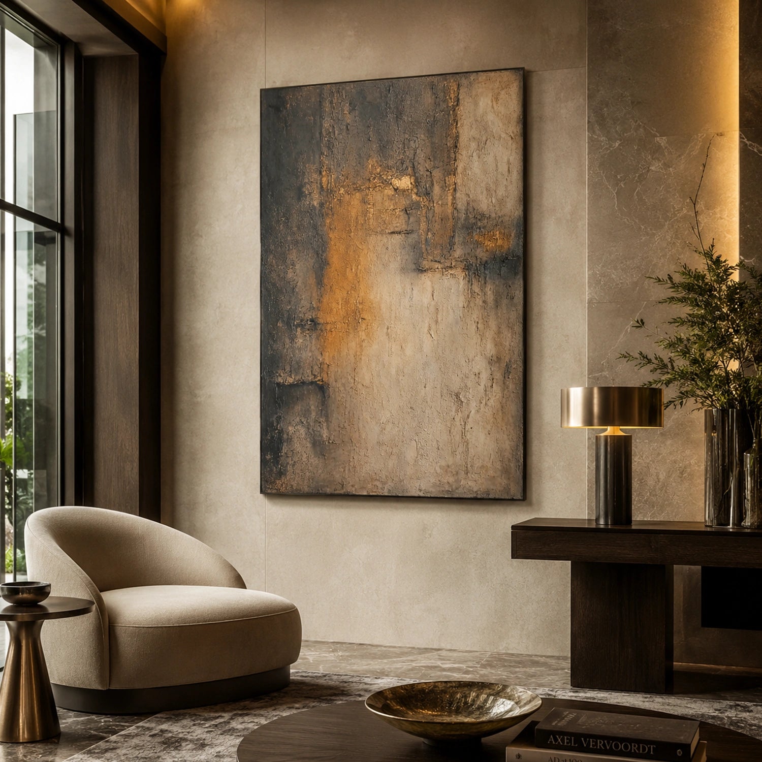 Wabi Sabi Textured Canvas Art #WS136