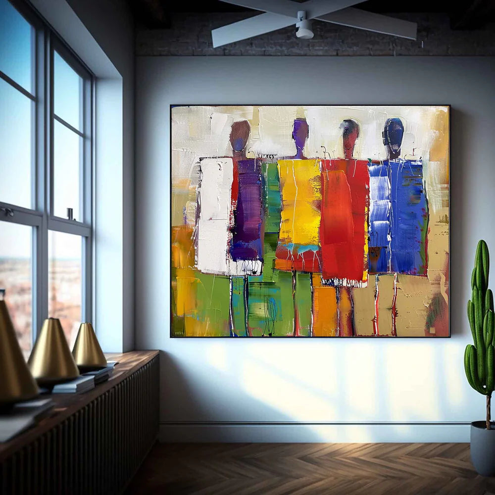 Abstract People Canvas Art #AE003