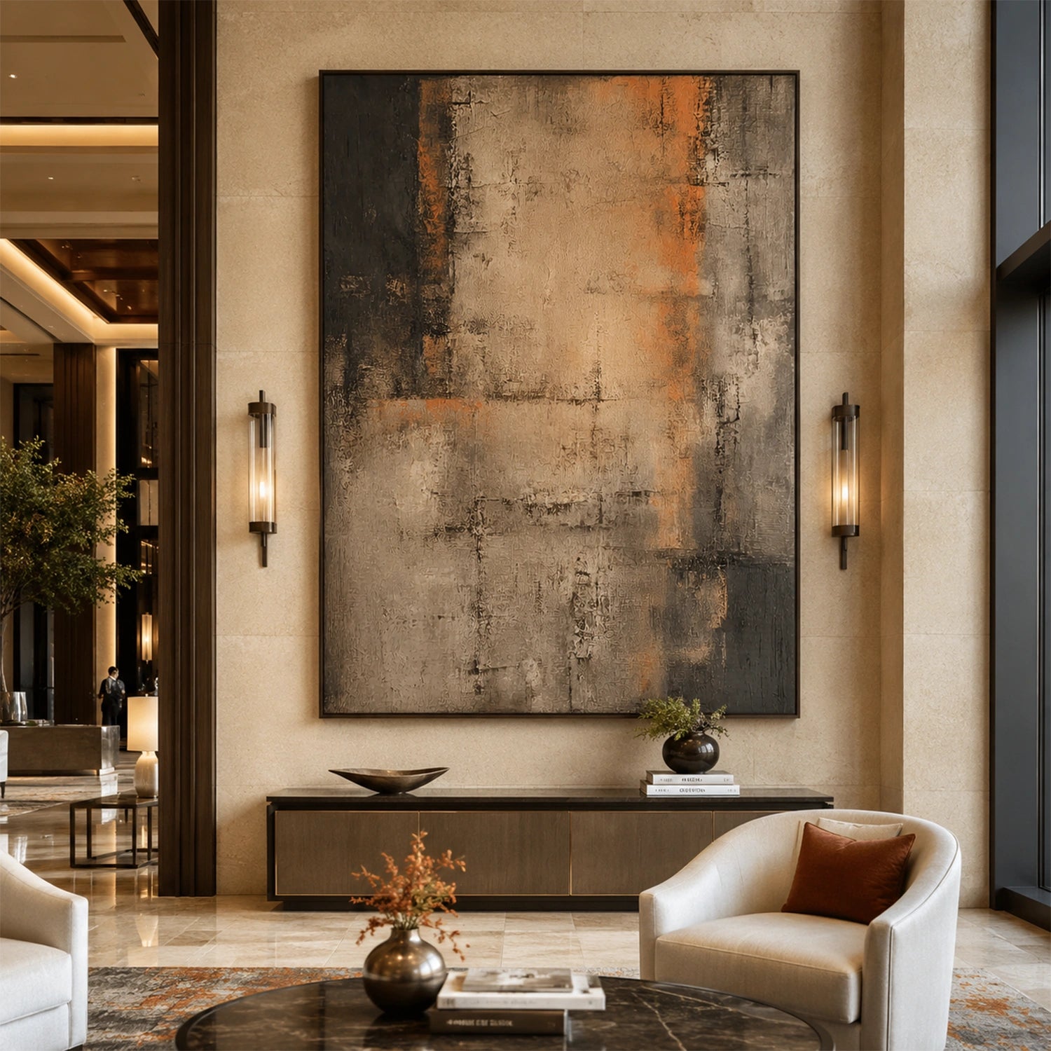 Wabi Sabi Textured Canvas Art #WS138