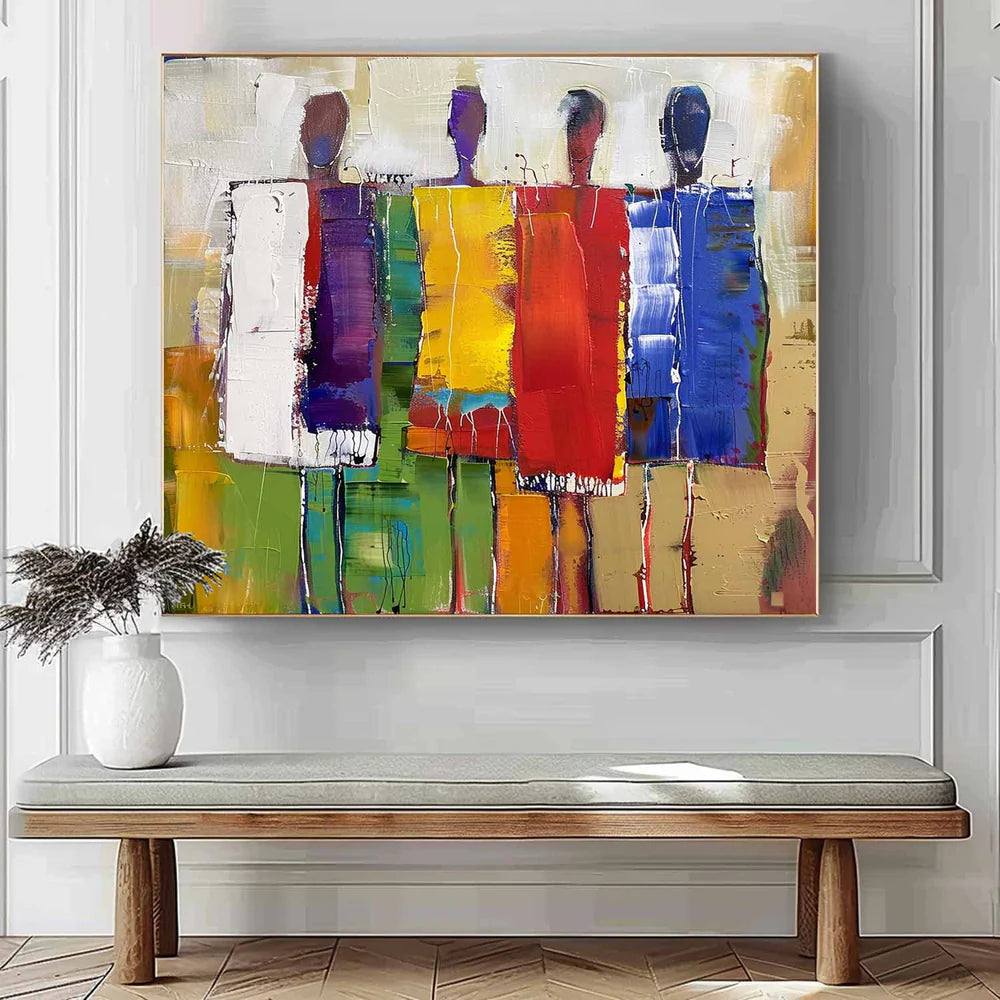 Abstract People Canvas Art #AE003