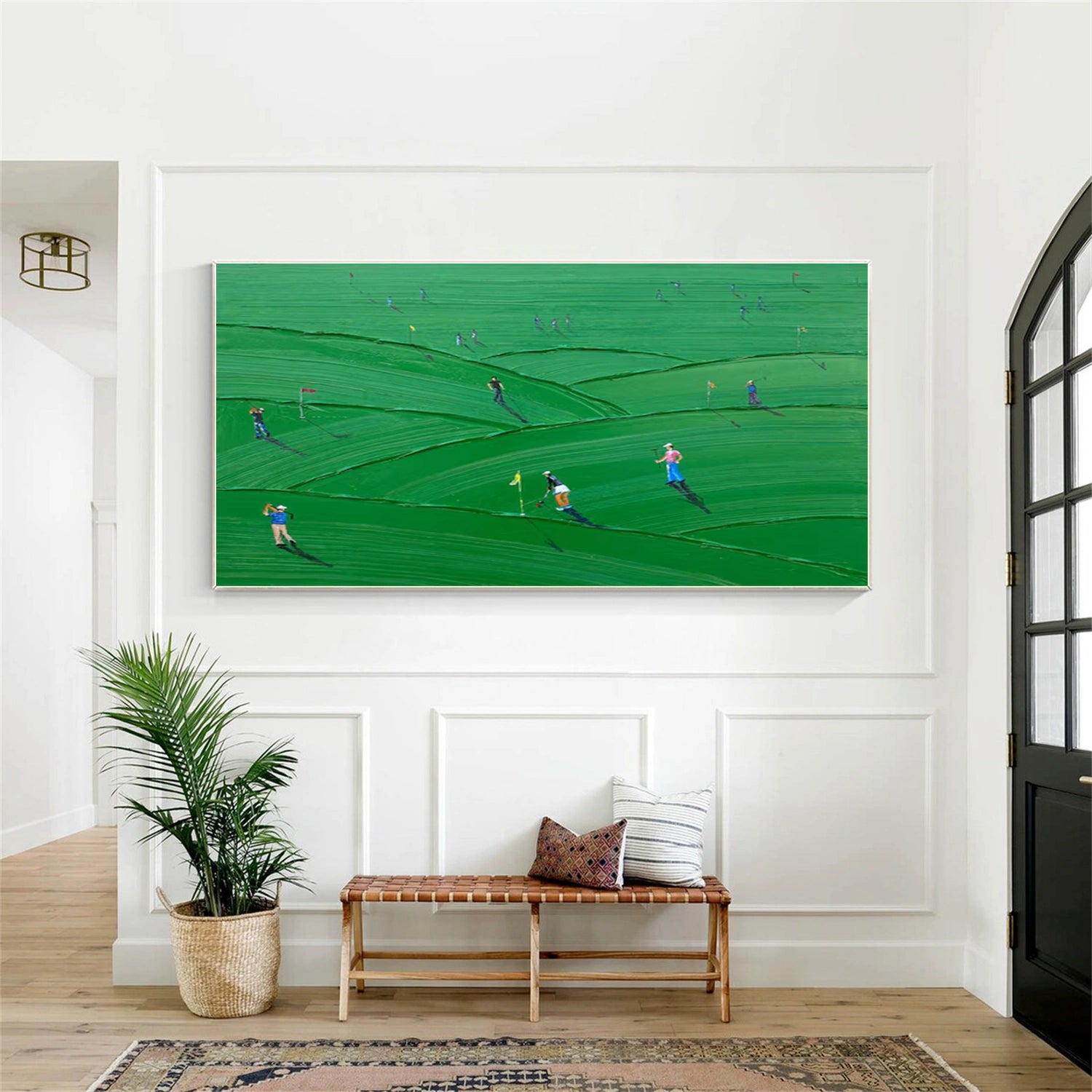 Golf Sport Textured Wall Art #MS092