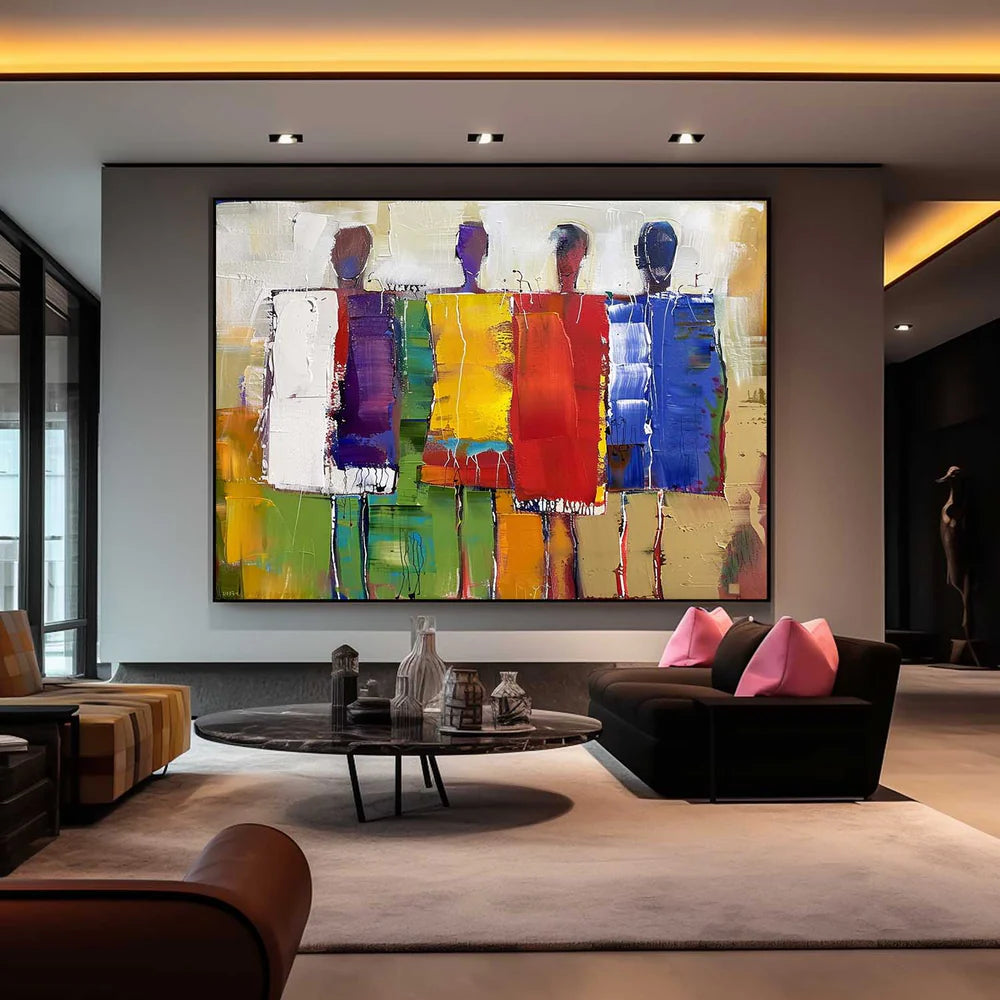Abstract People Canvas Art #AE003