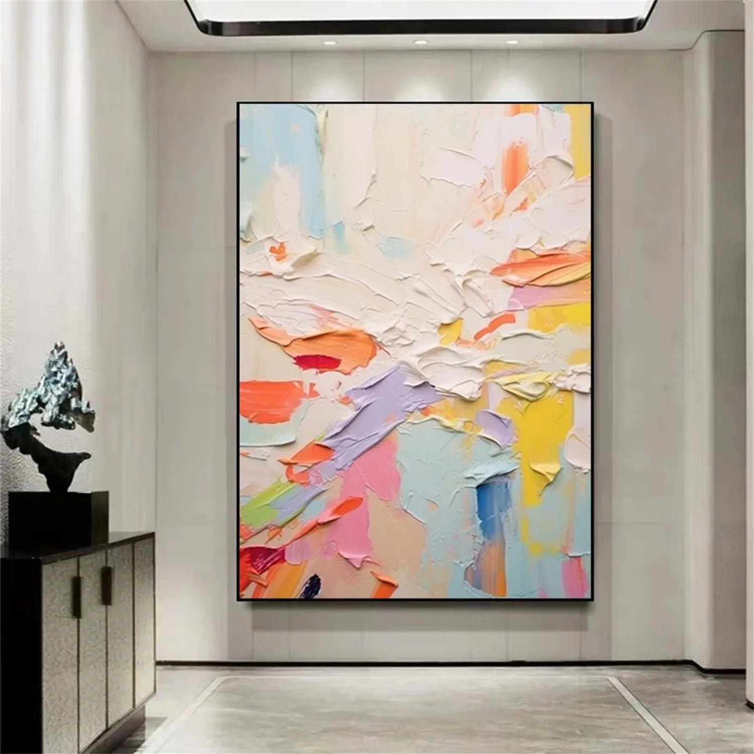 nico❀ART texturedart様 Z34908 Embossed feather-like motif Layered leaf dark gray