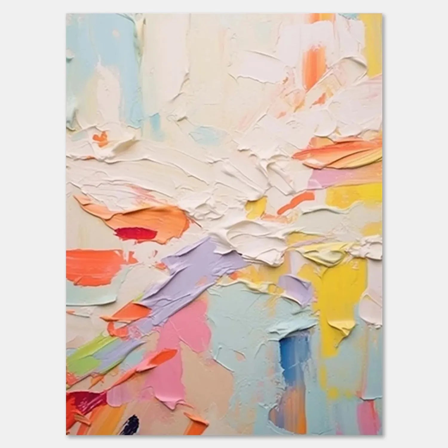 Colorful Abstract Textured Painting Canvas #AT007