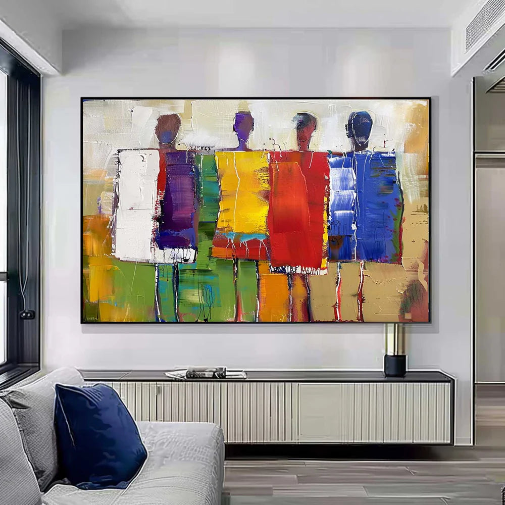 Abstract People Canvas Art #AE003