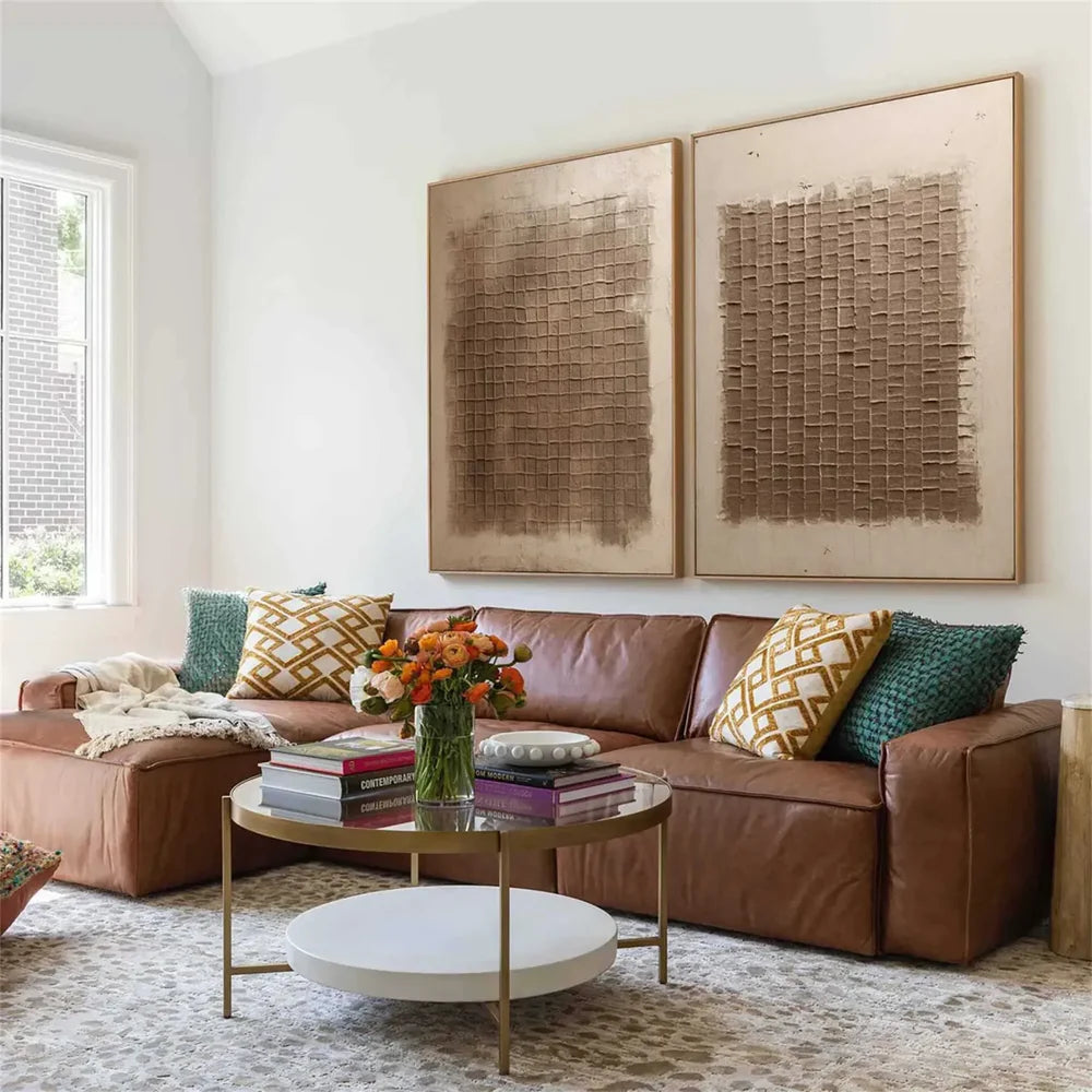 Wabi Sabi Texture Canvas Art Set of 2 #WS043