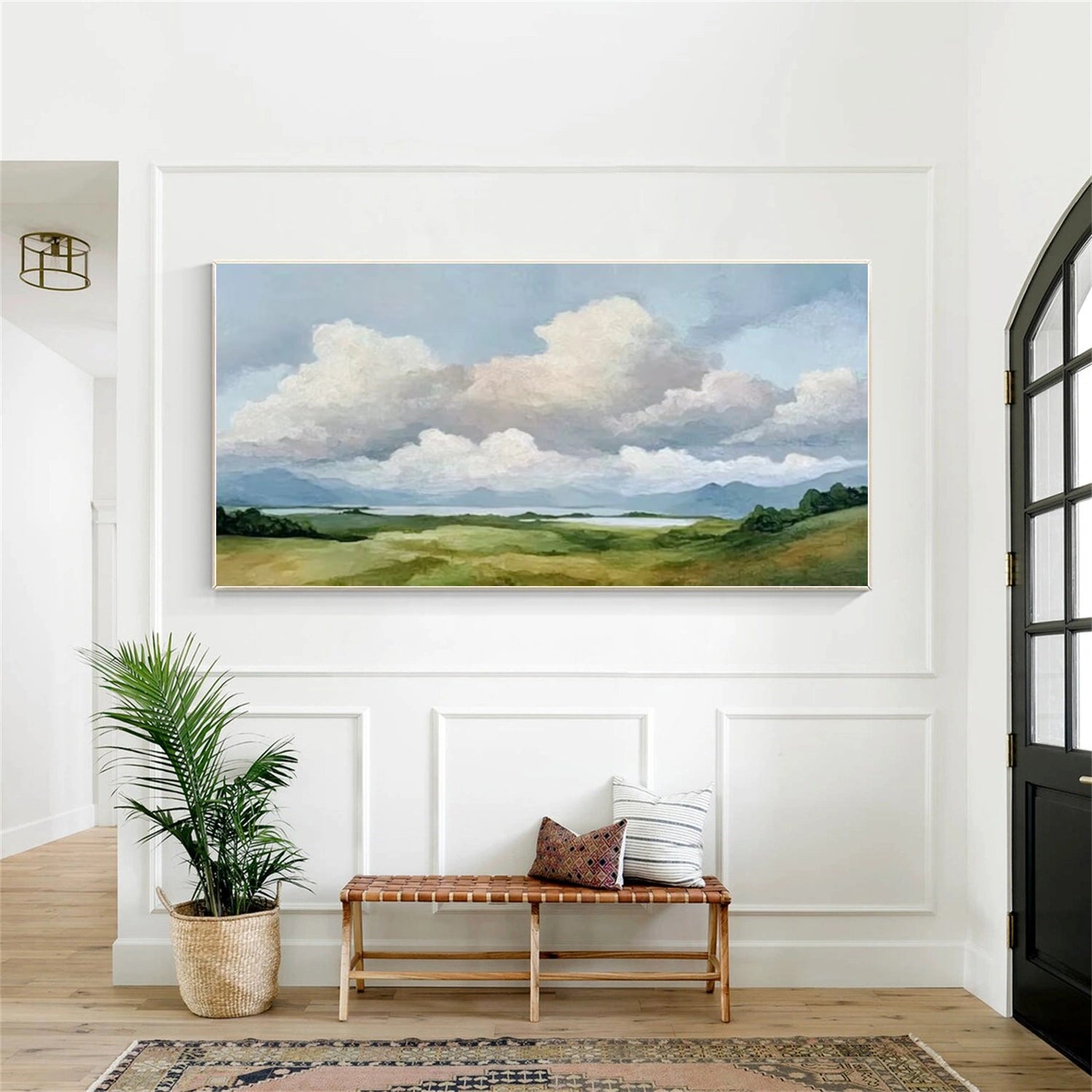 Ocean And Sky Abstract Wall Art #OS104