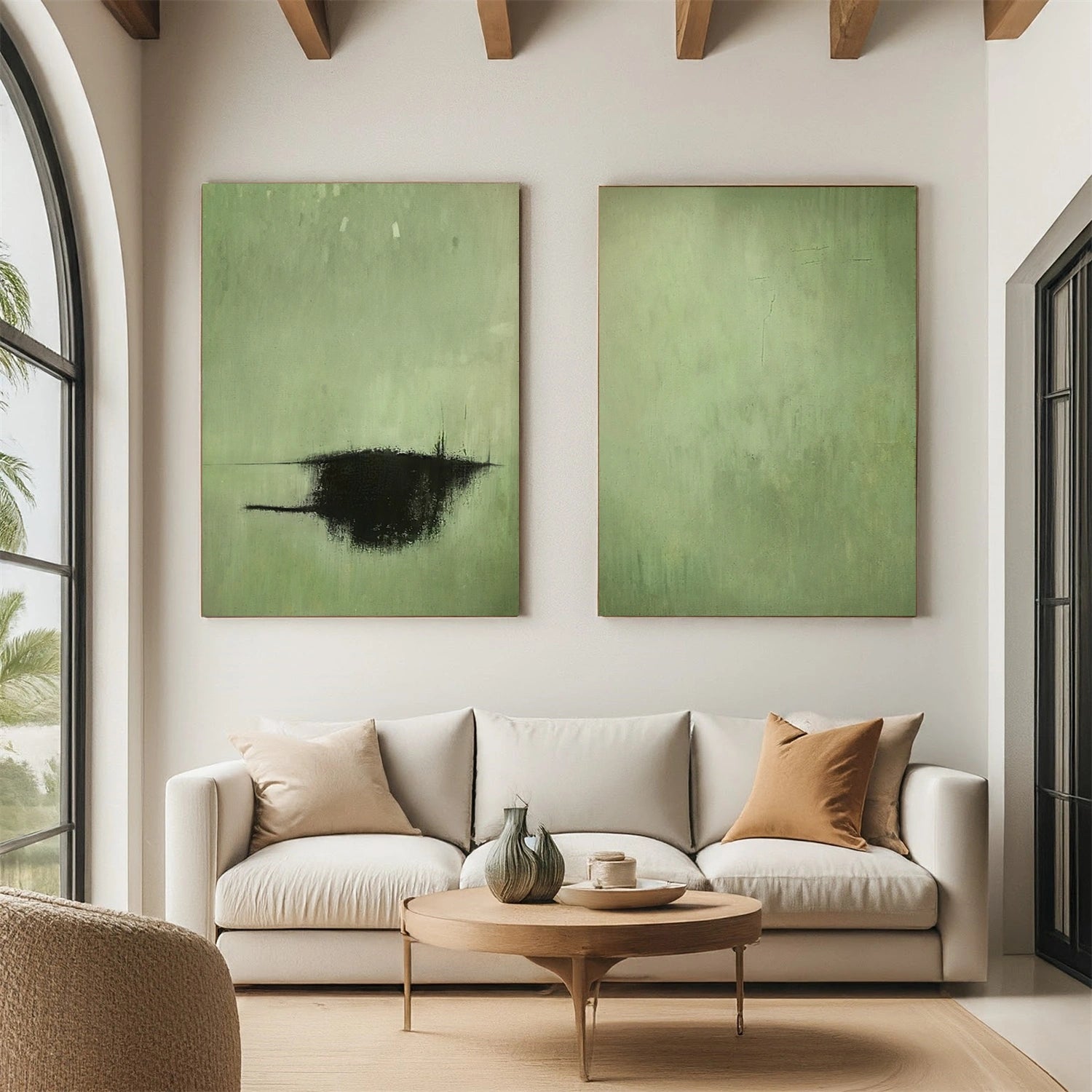 Abstract Painting Canvas Set of 2 #AP159