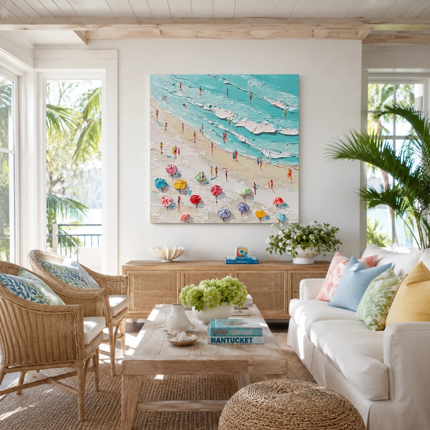 Ocean Abstract Textured Wall Art #OP079