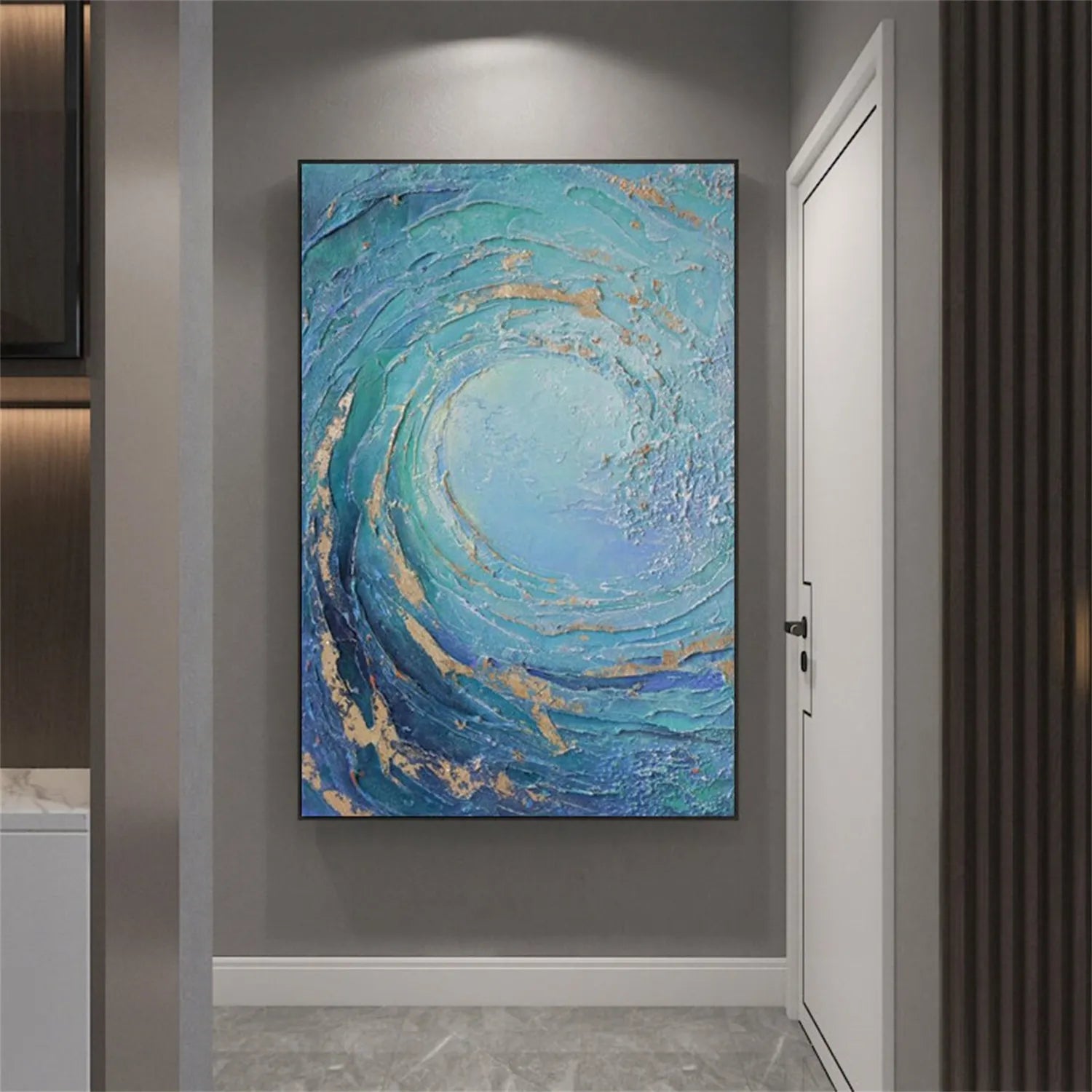 Ocean Textured Painting Canvas #OP010