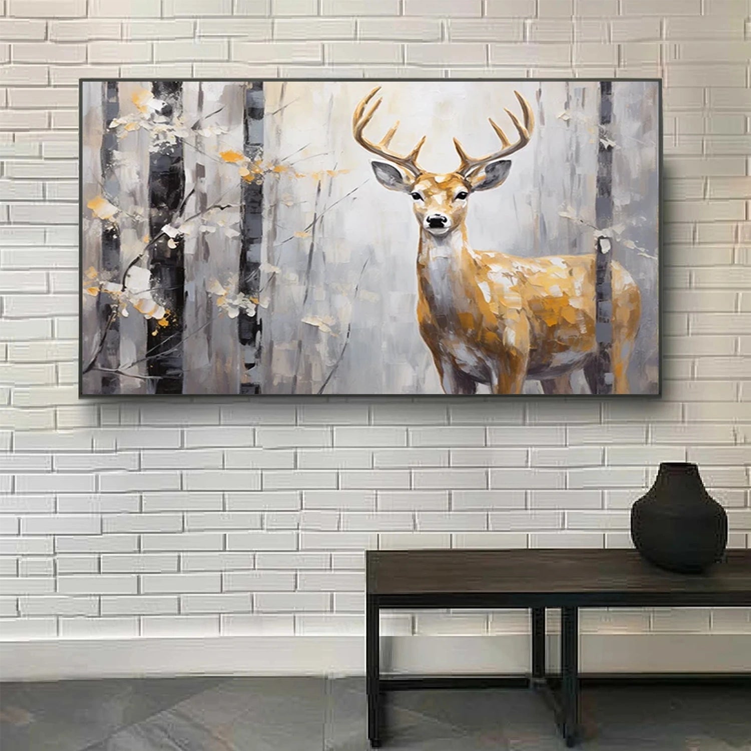 Abstract Animal Cervus nippon Wall Art #AC046