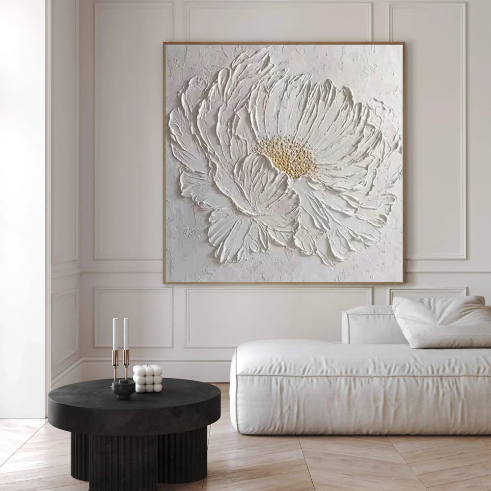 Flower Textured Painting Canvas #FP064