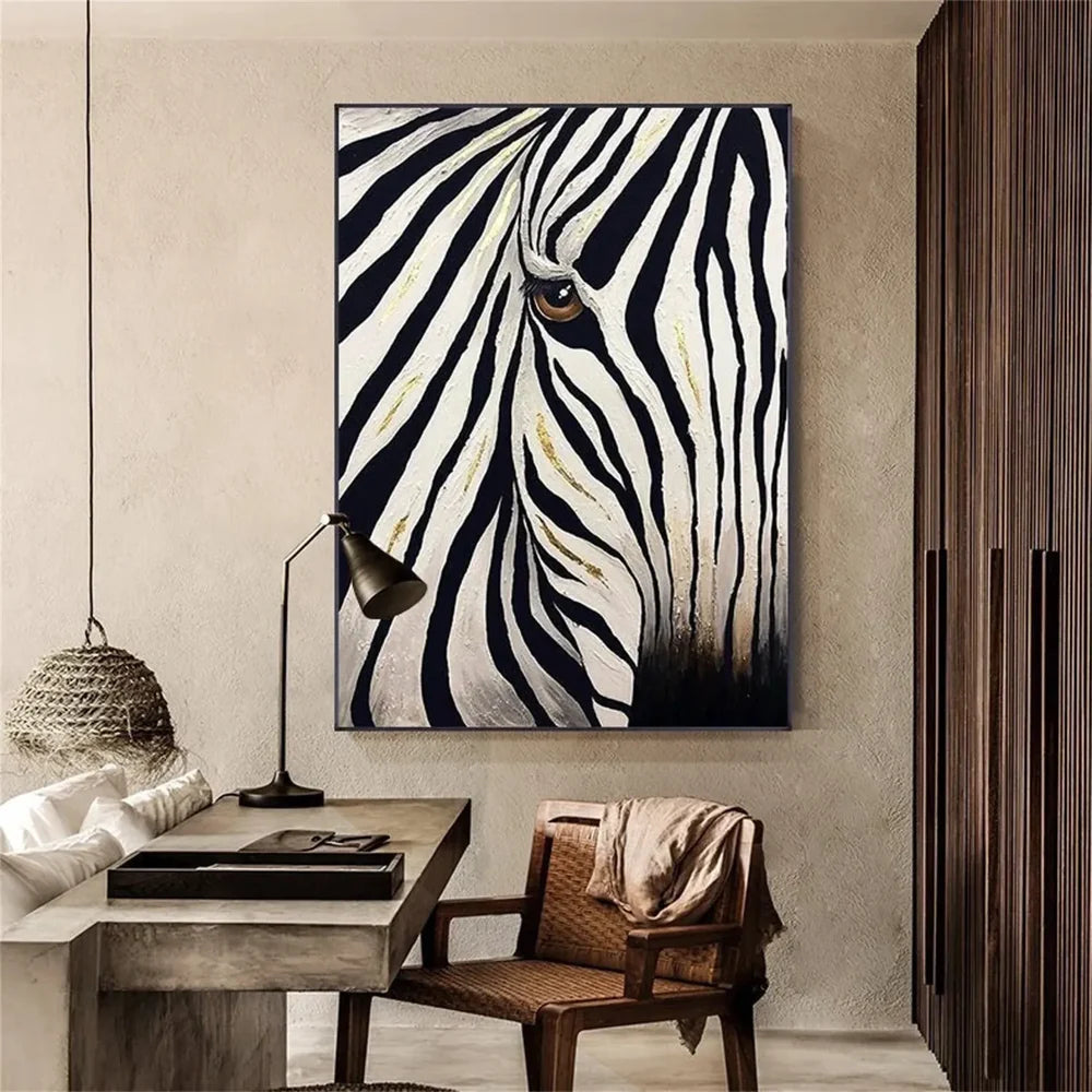 Animal Textured Canvas Art Painting #AC023