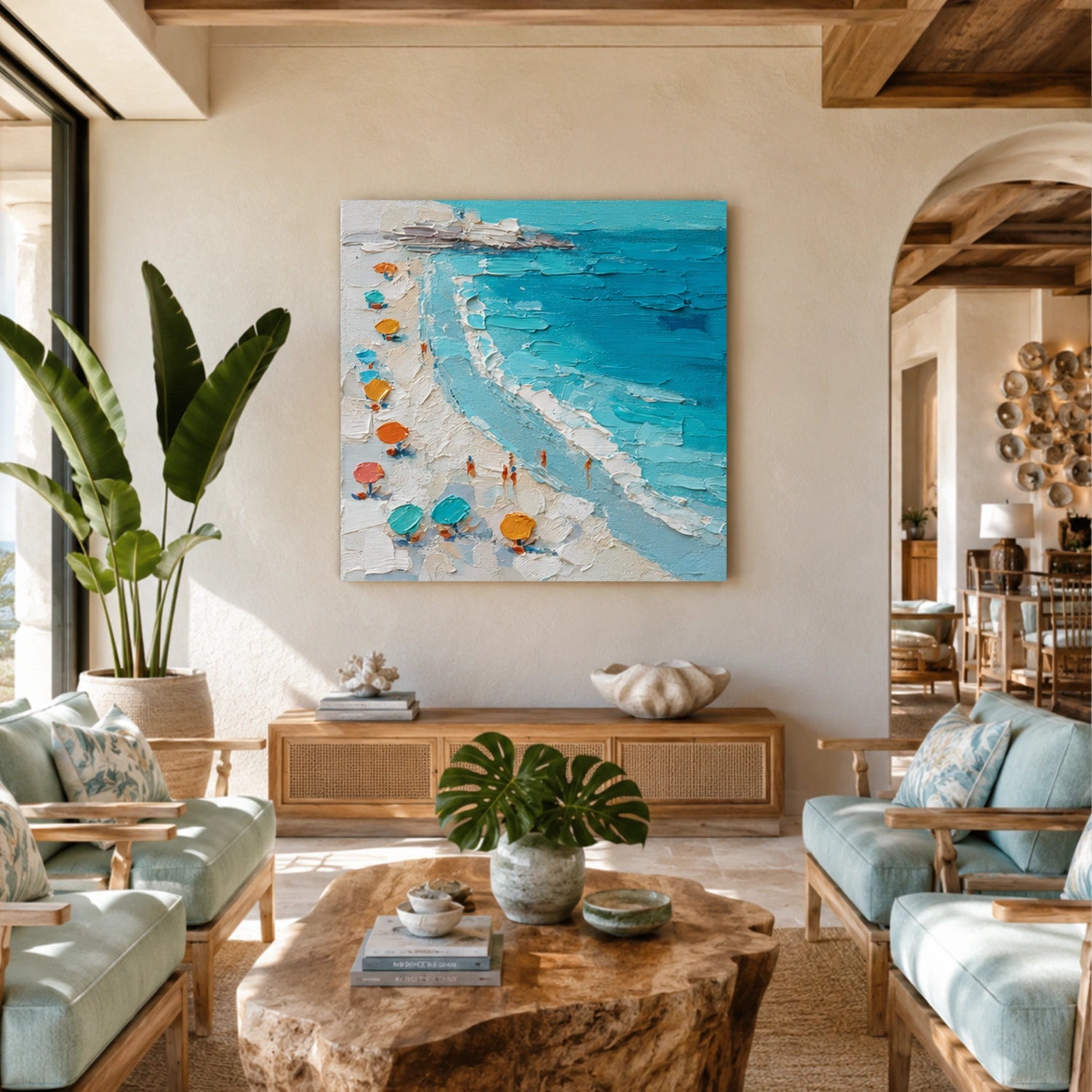 Ocean Abstract Textured Wall Art #OP072