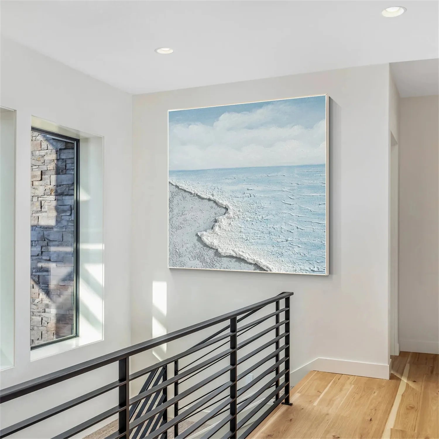 Ocean Textured Painting Canvas #OP015