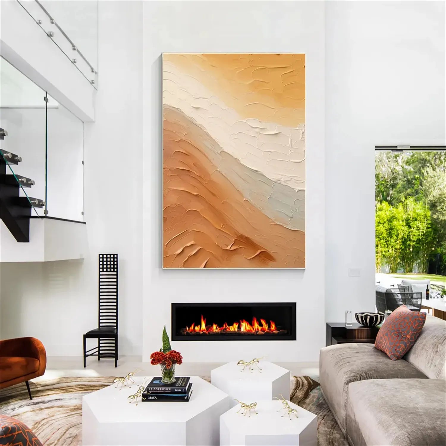 Minimalist Textured Painting Canvas #MT015