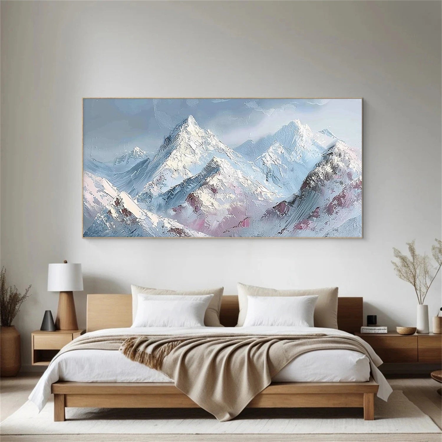 Minimalist Mountain Canvas Art #MO030