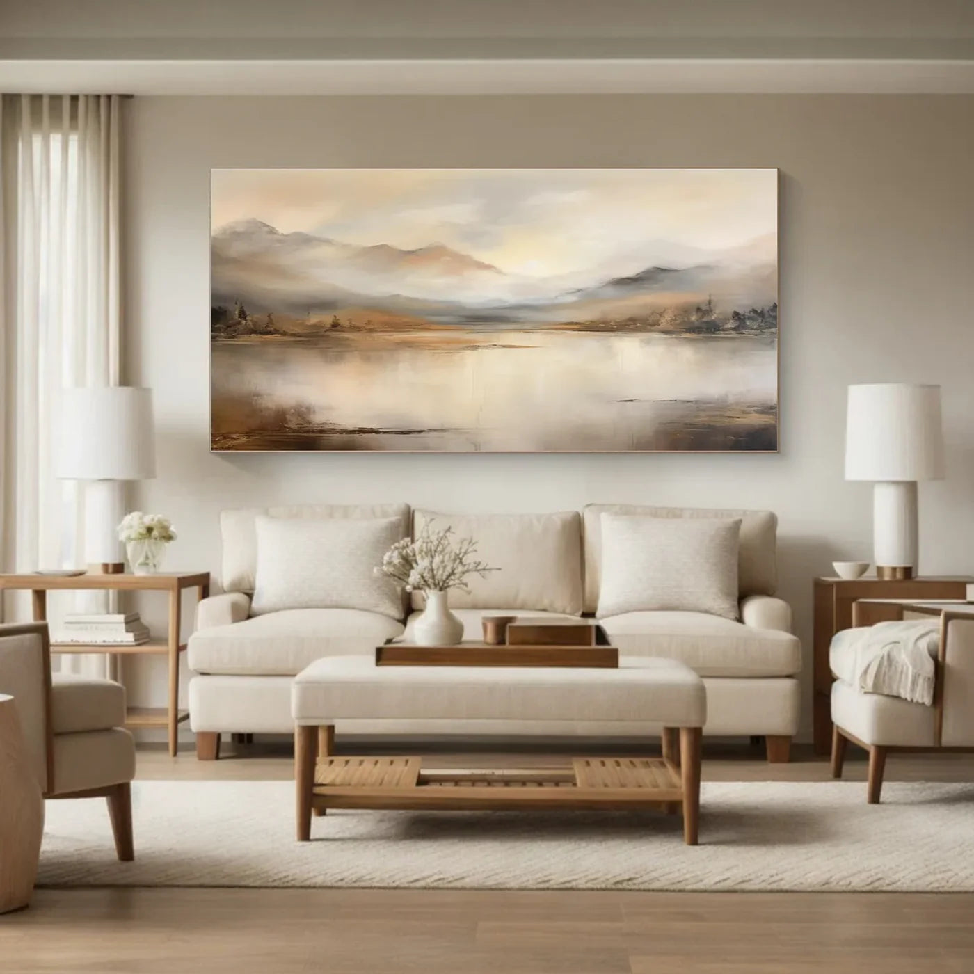 Abstract Mountain Canvas Art #MO029