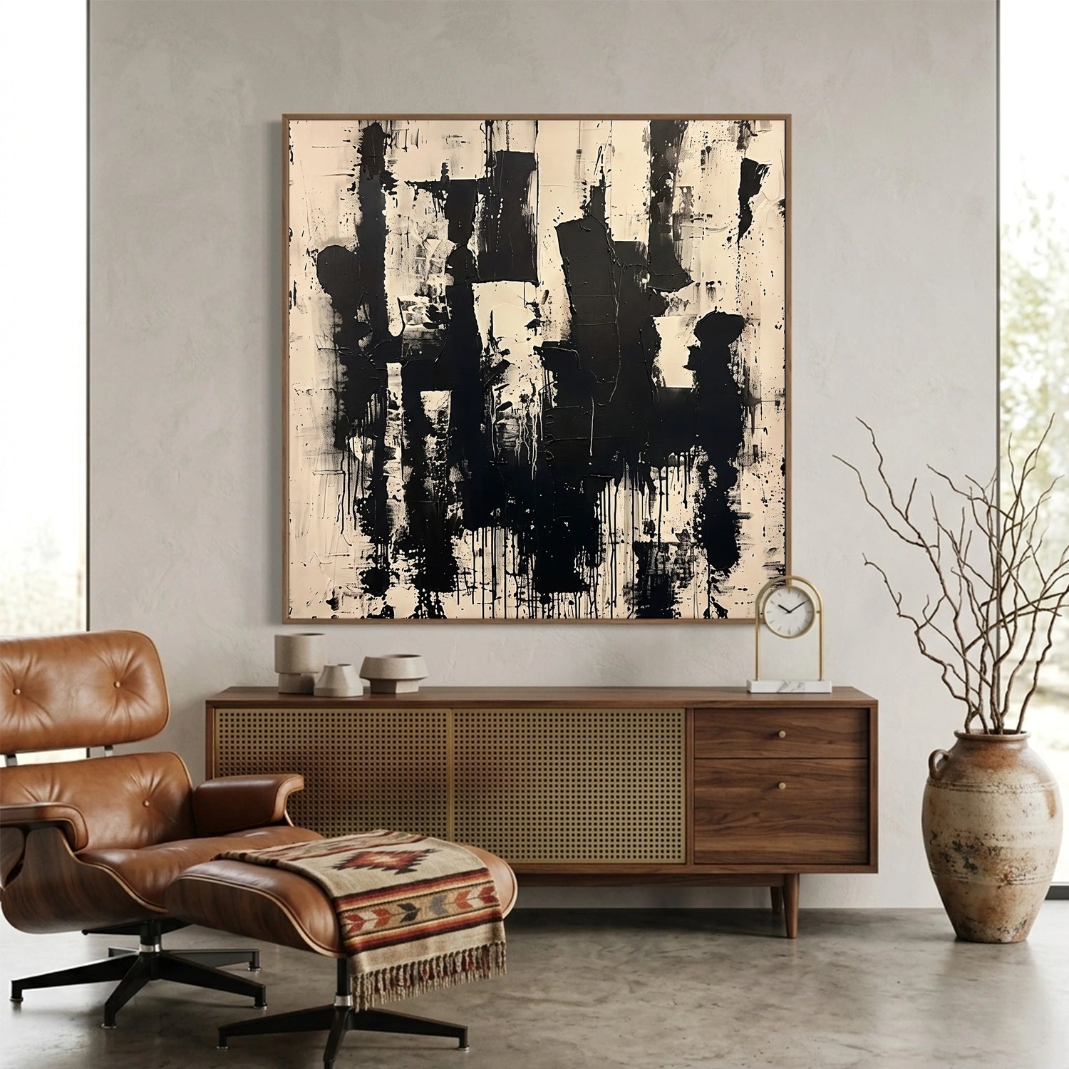 Abstract Canvas Wall Art #AP382