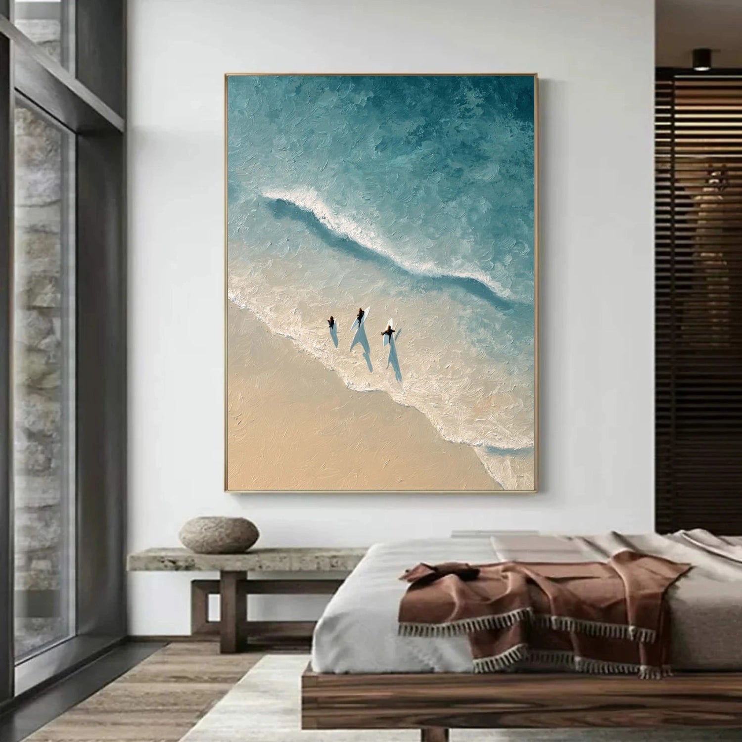 Ocean Abstract Textured Wall Art #OP068