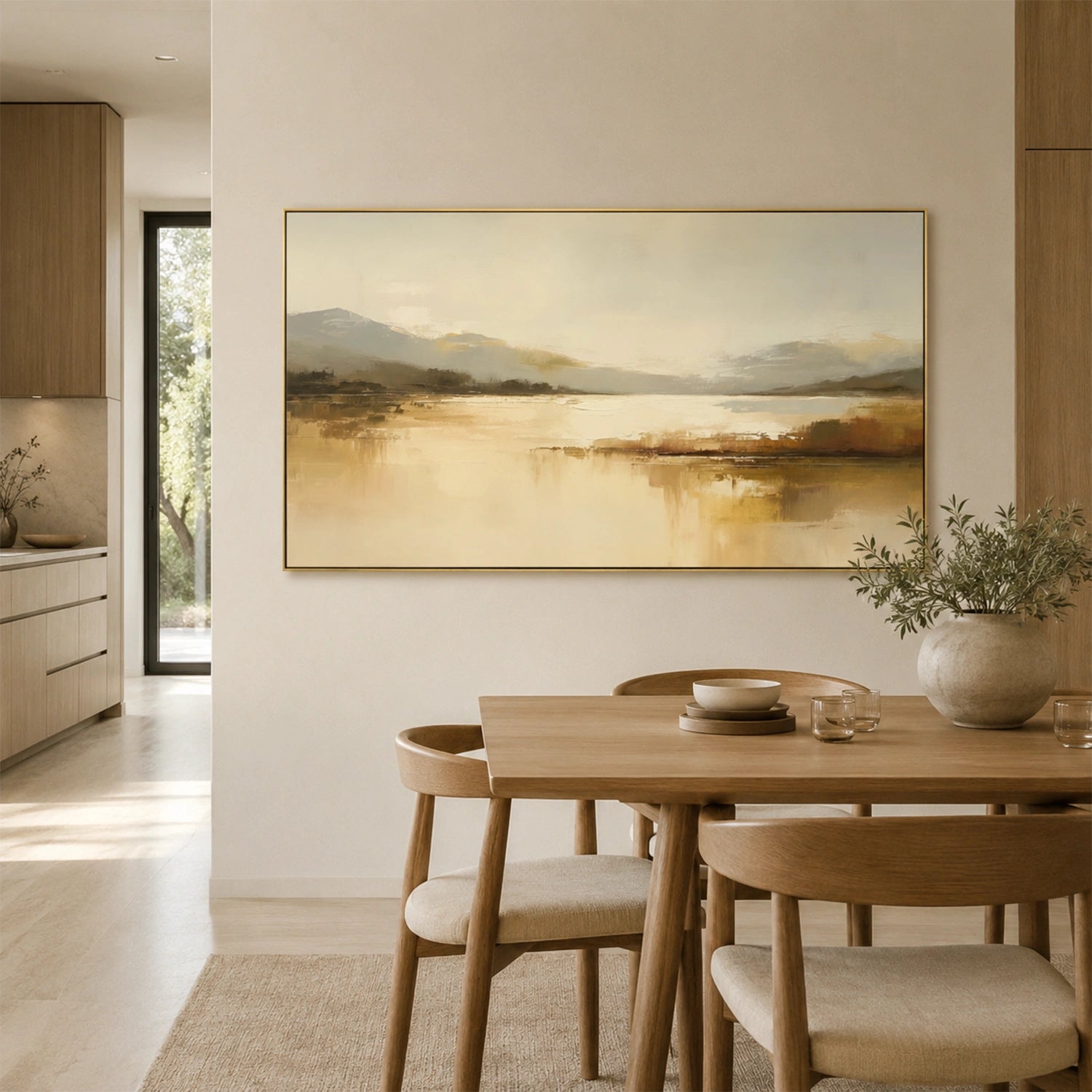 Abstract Mountain Canvas Art #MO066