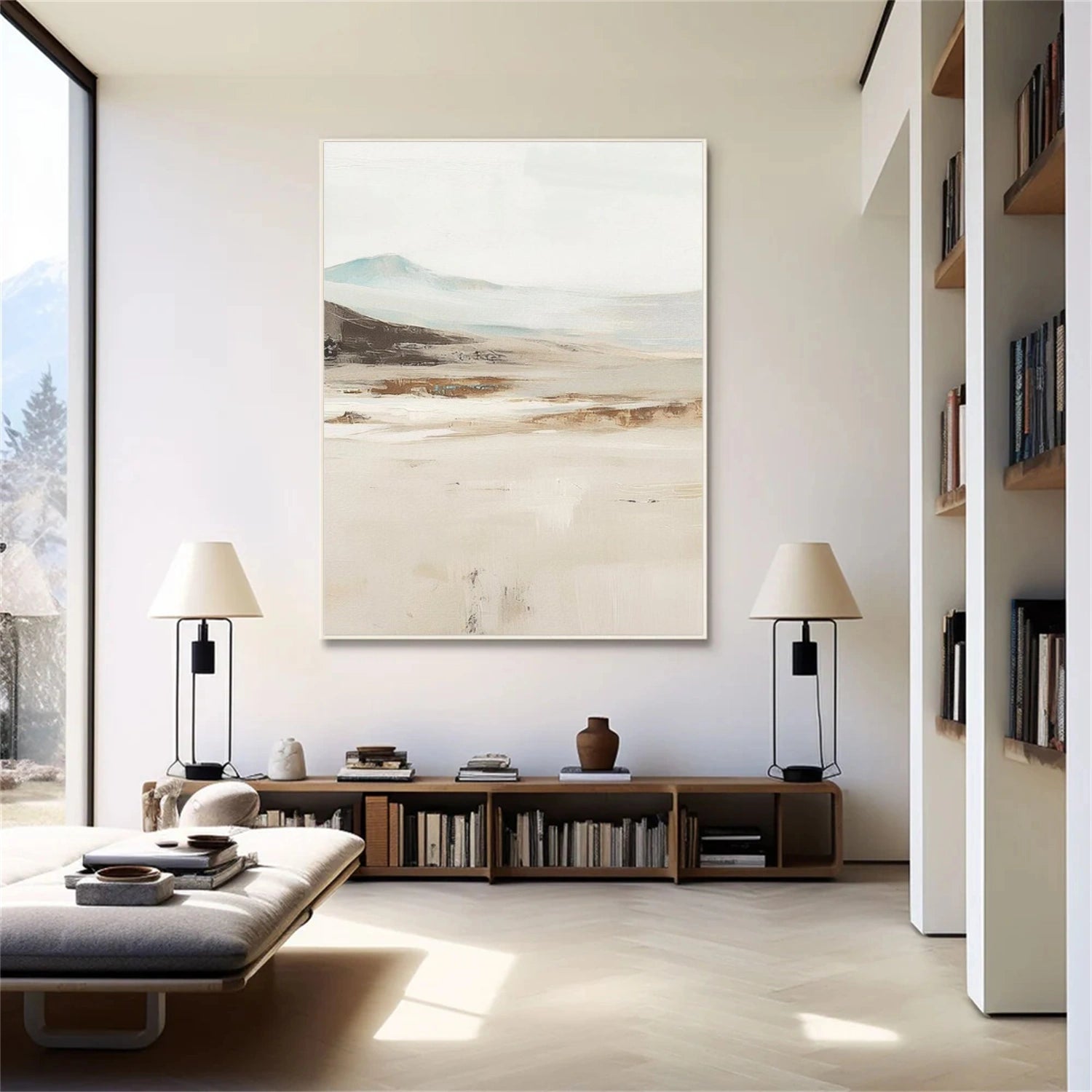 Abstract Mountain Canvas Art #MO033