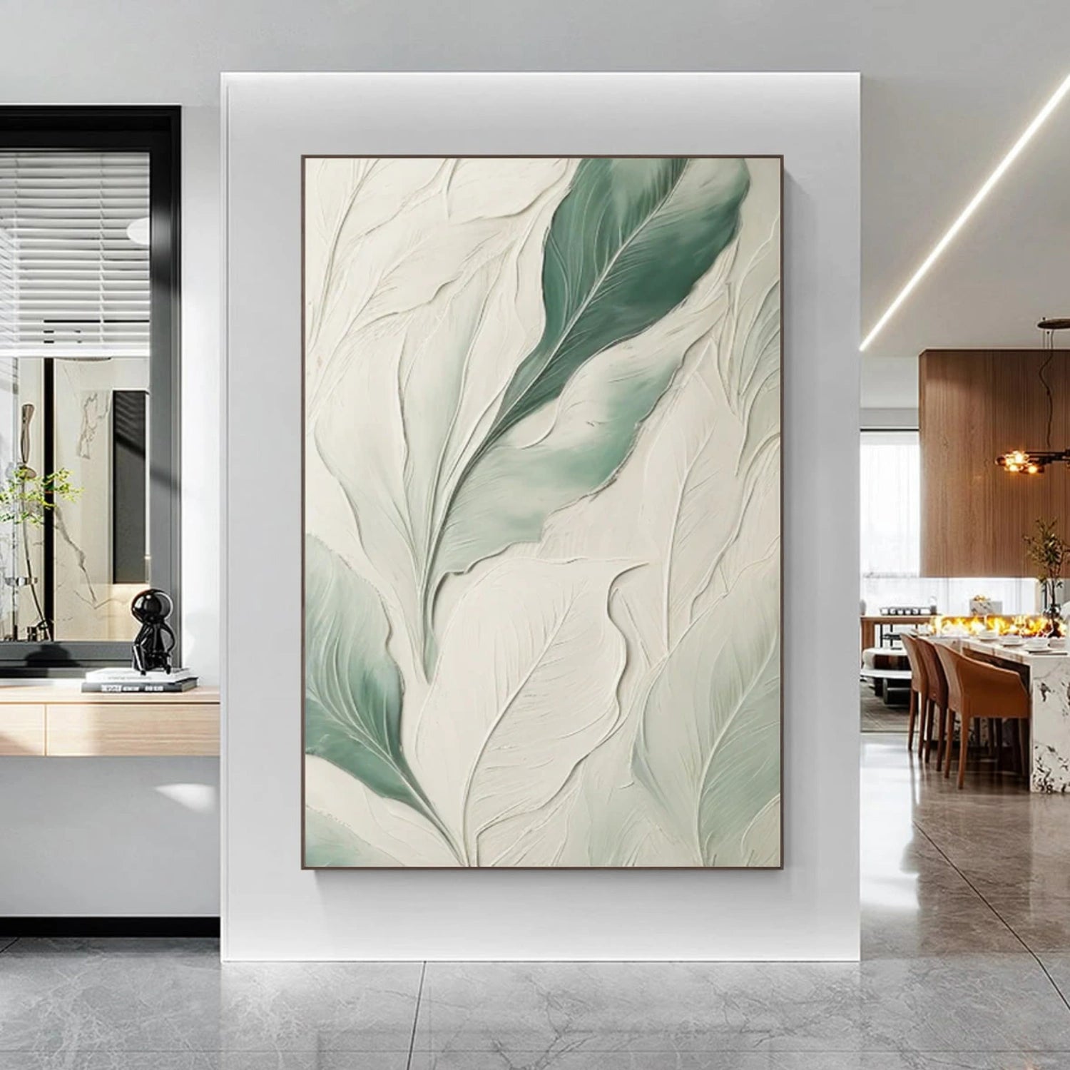 Flower Abstract Textured Wall Art #FP138