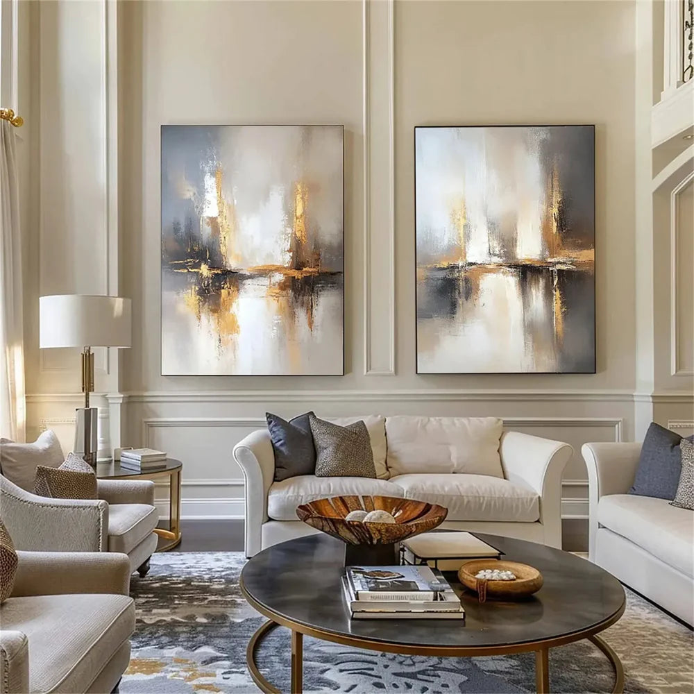 Abstract Painting Canvas Set of 2 #AP178