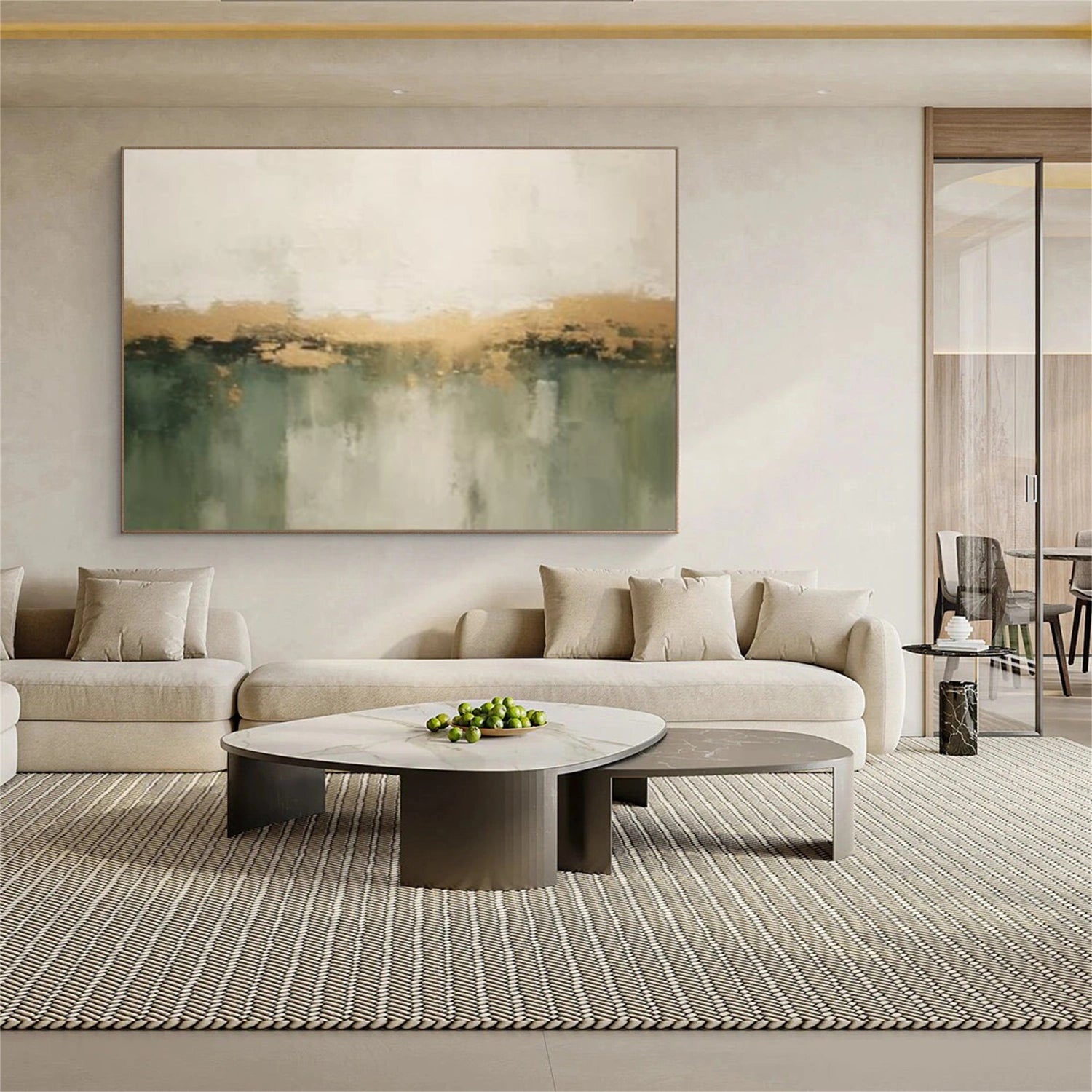 Abstract Canvas Wall Art #AP355