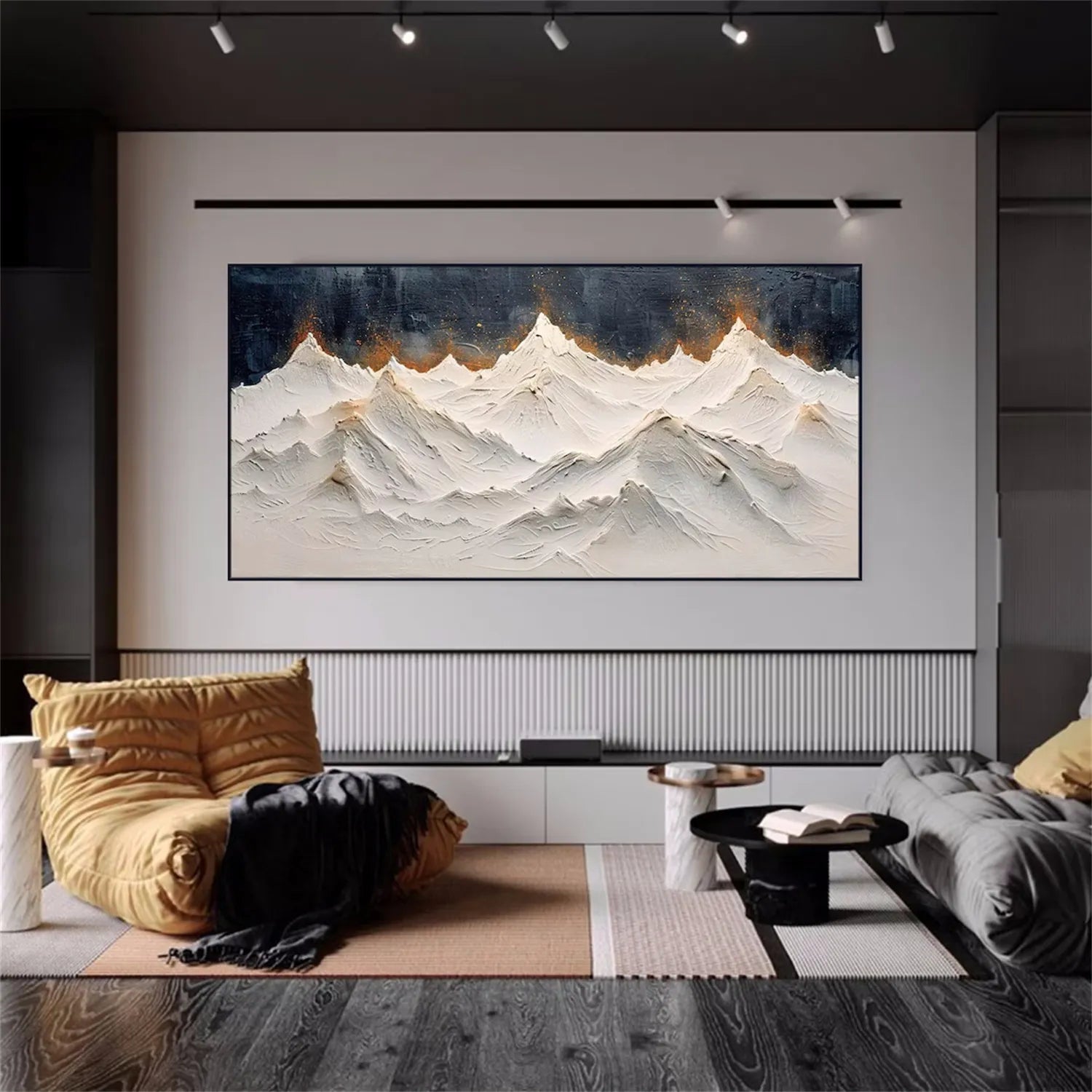 Mountain Textured Abstract Painting #MT035