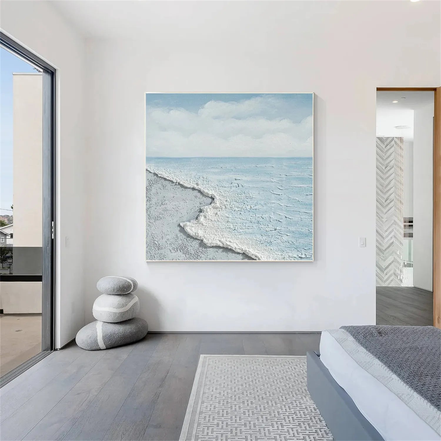 Ocean Textured Painting Canvas #OP015